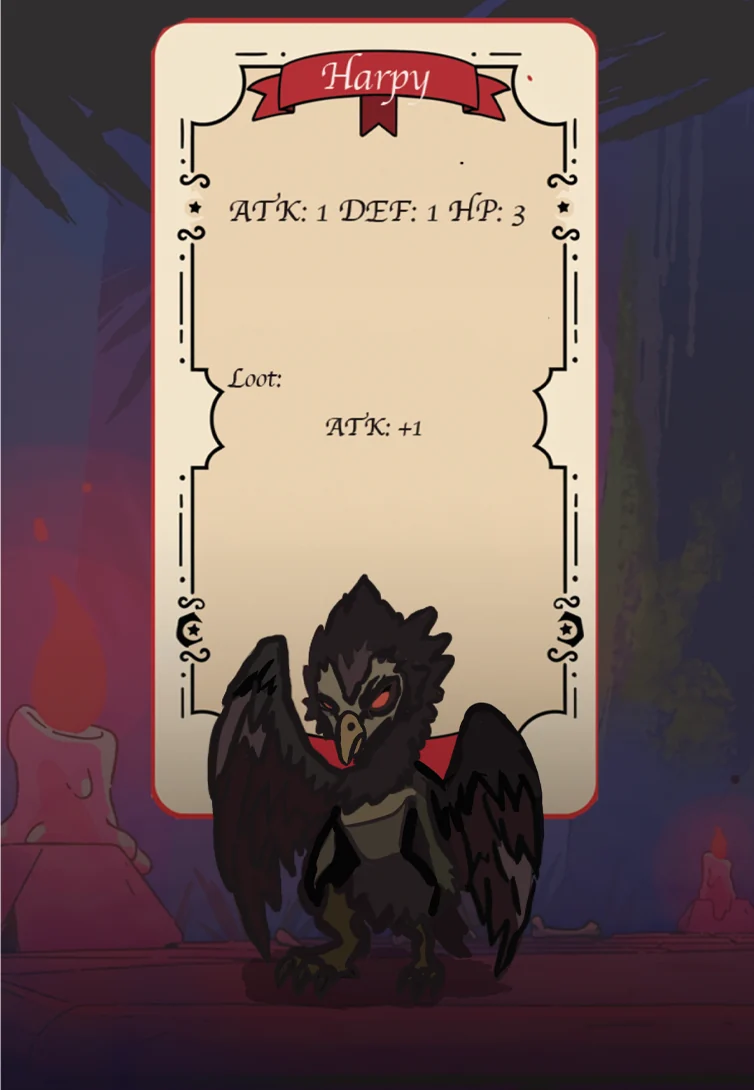 Bestiary card: Harpy